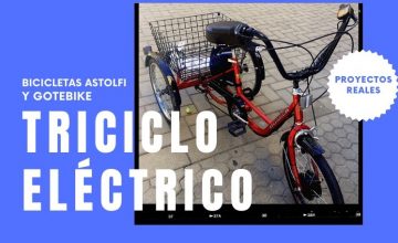 Triciclo con kit eléctrico GOTEBIKE