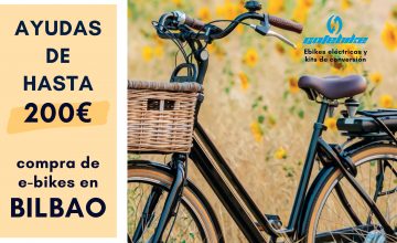 Bilbao ofrece ayudas de hasta 200€ en la compra de e-bikes.